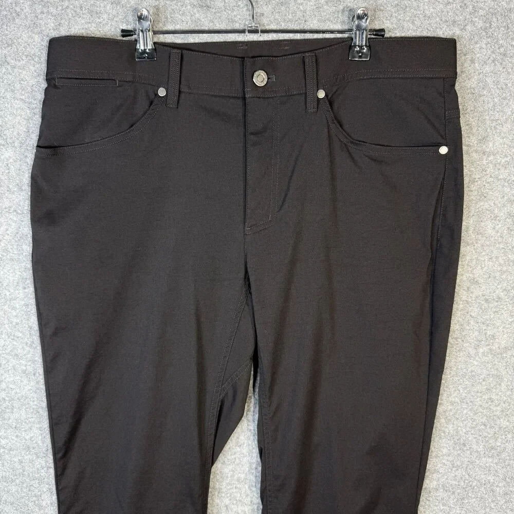 L.L. Bean Mens Explorer Ripstop‎ Pants Tapered Leg Black Color Size 34W 29L